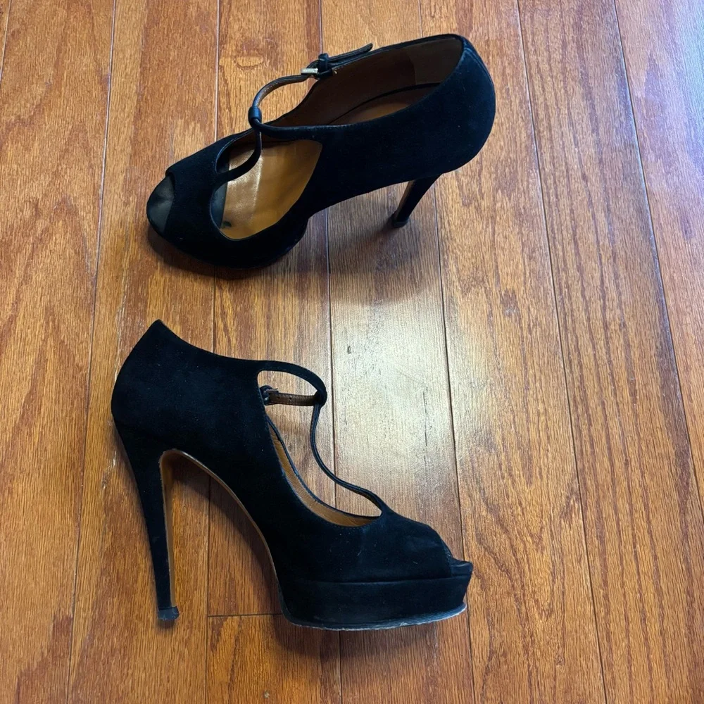 Gucci Mary Jane Peep-Toe Platform Pump size 36.5 - Picture 3 of 8